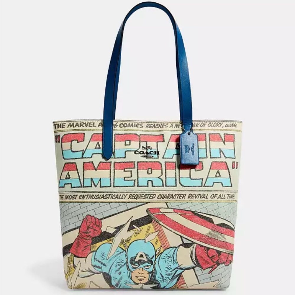 -SOLD-Coach X Marvel Capitan America Special Addition Tote